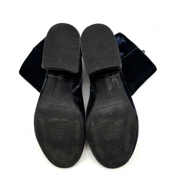 2017 Kenneth Cole 'RENNA' Blue Velvet Floral Embroidered Block Heel Boot 9.5M - Picture 16 of 16